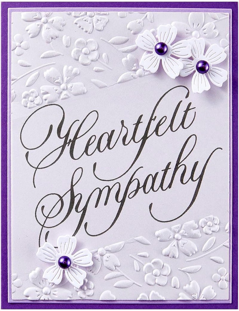 Spellbinders Copperplate Heartfelt Sympathy Press Plates, Metal - Image 3